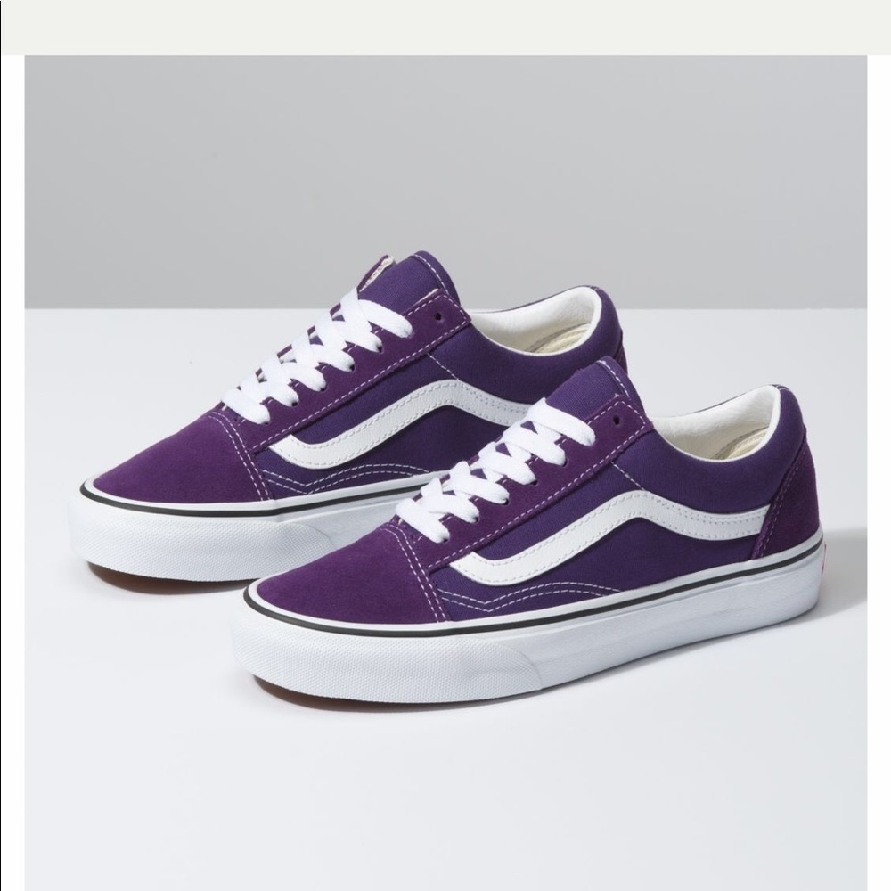 Purple Vans. LIKE NEW. 🦄